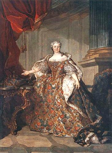 Louis Tocque Portrait of Marie Leszczynska Queen of France